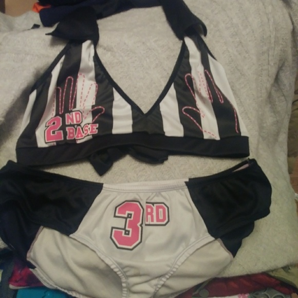 NAUGHTY CHEERLEADER 2 PIECE OUTFIT - Picture 1 of 4